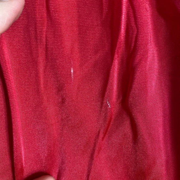 Vintage ShadowLine Red Button Up Robe - Picture 8 of 8